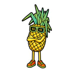 Wonky Tee - Classic Pineapple Design